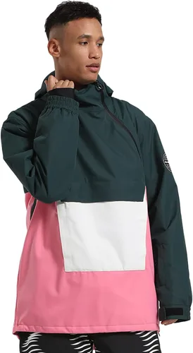 Miniatura 2 de GSOU SNOW Chaqueta de snowboard para hombre y mujer, chaqueta de esquí para hombre, snowboard, esquí, esquí, hombre, impermeable, cálida