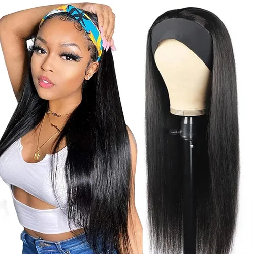 Miniatura 8 de ISEE Hair Peluca de cabello humano afro rizado crespo con diadema, densidad del 180%, pelucas afro para mujeres negras, rizos naturales, pelucas
