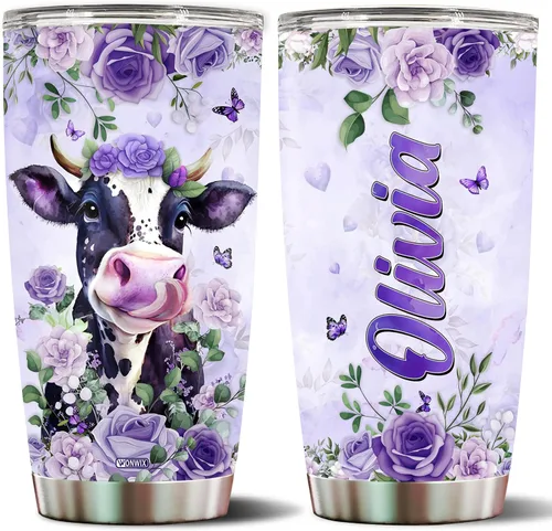 Miniatura 8 de Regalos personalizados de Beagle para mujeres, esposa, hija, mamá, niña, vaso de acero inoxidable aislado de 20 onzas, taza de viaje, taza de café