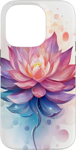 Miniatura 17 de Funda para iPhone 14 Pro Max Lotus Flower Symbol of Beauty and Spirituality Illustration Case