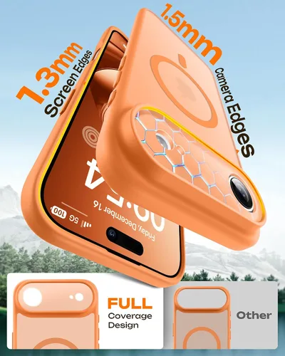 Miniatura 393 de TOCOL Funda para iPhone 11, compatible con Magsafe, protección completa de cámara, imanes integrados, protección contra caídas, funda translúcida