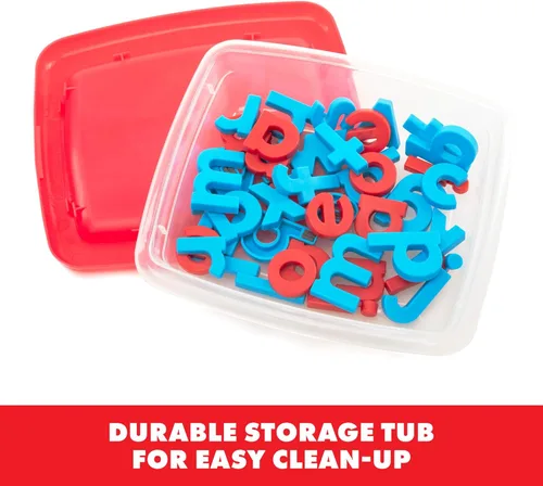Miniatura 5 de Educational Insights Imanes alfa minúsculas codificados por colores, juego de 42 letras minúsculas magnéticas: perfecto para la escuela en casa