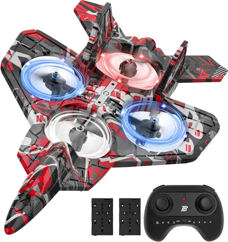 Miniatura 8 de BEZGAR Avión RC丨F-22 Raptor Mini Avión, Avión a Chorro de Control Remoto Dron de Acrobacias, Listo para Volar Caza para Adultos y Niños Juguete