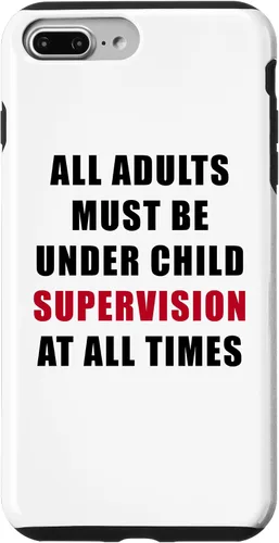 Miniatura 12 de All Adults Must Be Under Child Supervision – Funny Kids Case for iPhone XR
