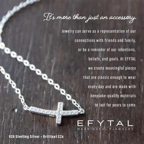 Miniatura 4 de EFYTAL Regalos cristianos para mujer, pequeño colgante de cruz de circonita cúbica lateral, regalos de confirmación para niñas adolescentes. Regalos