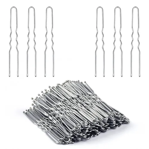 Miniatura 8 de IKOCO Horquillas para el cabello en forma de U de 2.4 pulgadas para mujer, pasadores de moño con caja de almacenamiento, color marrón