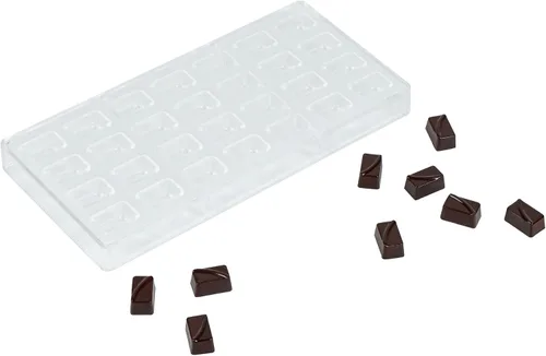 Miniatura 29 de Restaurantware Pastry Tek - Moldes de postre de 10.8 x 5.3 pulgadas, 10 moldes de cilindro rígido para chocolate, 24 cavidades, aptos