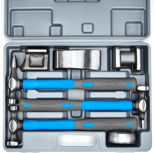 Miniatura 5 de Neiko 20709A Kit de Martillo y Yunque para Carrocería de Servicio Pesado, 7 Piezas