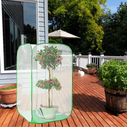 Miniatura 9 de Cubierta de Malla de Jardín de 36" para Plantas, Cubierta de Malla de Jardín Emergente para Plagas, Protector de Plantas contra Aves y Plagas