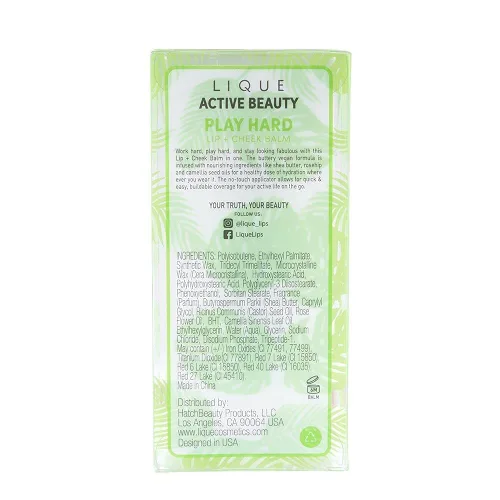 Miniatura 8 de LIQUE Bálsamo activo para labios y mejillas, ligero e hidratante, color transparente con cobertura construible, aspecto natural, acabado húmedo