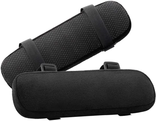 Miniatura 14 de MOSISO Reposabrazos para Silla (Paquete de 2), Fundas de Espuma Viscoelástica para Silla de Casa/Oficina, Cómodas Almohadillas para Brazos de Rosa
