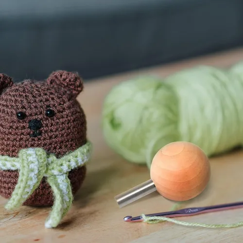 Miniatura 6 de UPTTHOW Herramienta auxiliar para fijar ojos y arandelas de seguridad, ojos y narices de muñeca para amigurumi, ojos de oso arreglar, utensilios