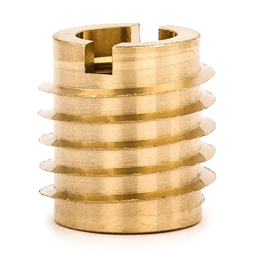 Miniatura 8 de E-Z LOK Inserto roscado para cuchillo para madera dura, insertos de rosca de latón, 10-24 roscas internas, 0.500 pulgadas de longitud, paquete de 25