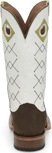 Miniatura 5 de Justin Latigo Blanco - Botas occidentales de piel de vacuno para hombre, Blanco, 10