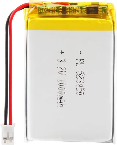 Miniatura 64 de 652030 Batería Lipo de 3.7V 350mAh 652030 Cargable Paquete de Batería de Polímero de Litio con Conector JST PH2.0mm para Dispositivo Electrónico