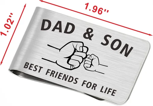 Miniatura 5 de Emideary Money Clip for Men, Stainless Steel Front Pocket Wallet