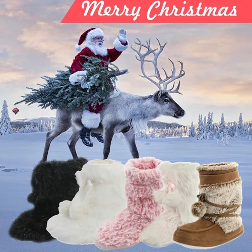 Miniatura 2 de Amzhom Pantuflas de forro polar para interiores y exteriores, antideslizantes, para mujer