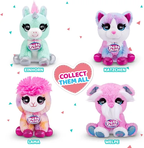 Miniatura 5 de Pets Alive Pet Shop Surprise Serie 2 (cachorro) de ZURU, suave juguete de peluche interactivo electrónico, habla y repite (Speak and Repeat)