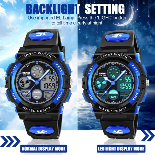 Miniatura 5 de Dodosky Juguetes para niños de 5 a 12 años LED de 1640ft relojes deportivos digitales impermeables para niños regalos de cumpleaños regalos