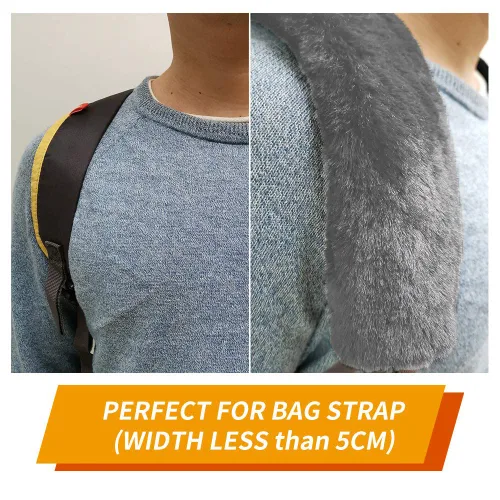 Miniatura 6 de Paquete de 4 fundas de cinturón de seguridad para niños, funda de cojín para cinturón de seguridad, almohadillas para correa de hombro para asiento