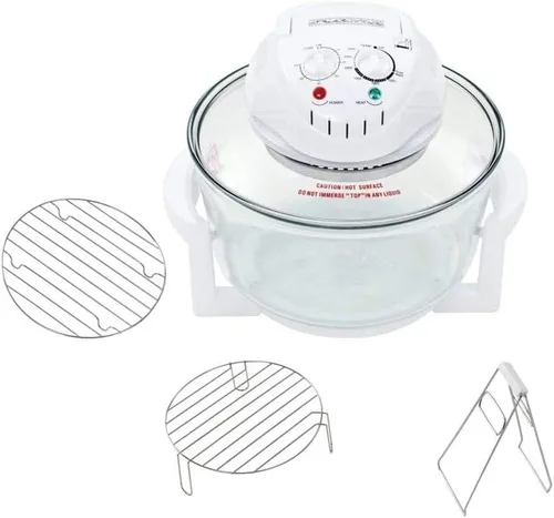 Miniatura 5 de Freidora de aire eléctrica, horno de convección turbo, vaporizador de horno, halógeno, ideal para papas fritas y patatas fritas