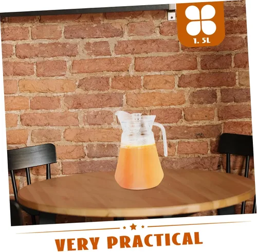 Miniatura 4 de Jarra de bebidas de 1,5 l, jarra de té helado, jugo de leche, jarra inastillable, refrigerador, uso doméstico