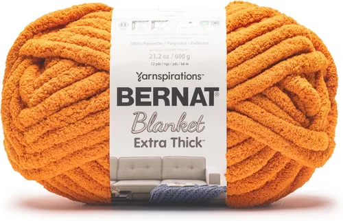 Miniatura 32 de Bernat - Hilo para manta extra grueso color niebla azul - 1 paquete de 21.12 oz/598.74 g - 100% poliéster - #7 Jumbo - 72 yardas - Hilo grueso
