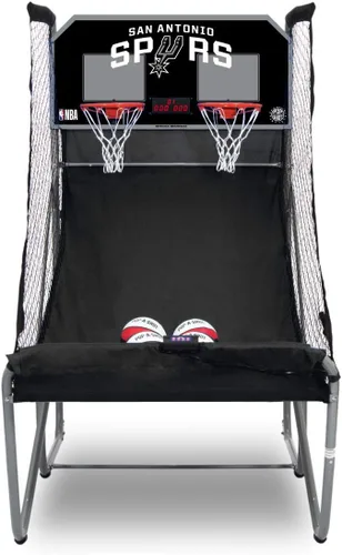 Miniatura 13 de Pop-A-Shot - Home Dual Shot Arcade Basketball Game with NBA Graphics l Sensor Scoring l 16 Game Modes l 7 Balls l Foldable Storage l for All NBA Fans