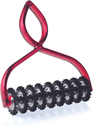Marcato Cortador de pasta PastaBike rojo, cortador de masa de pasta ajustable con 9 ruedas intercambiables, rodillo de pasta en zigzag y rodillo de
