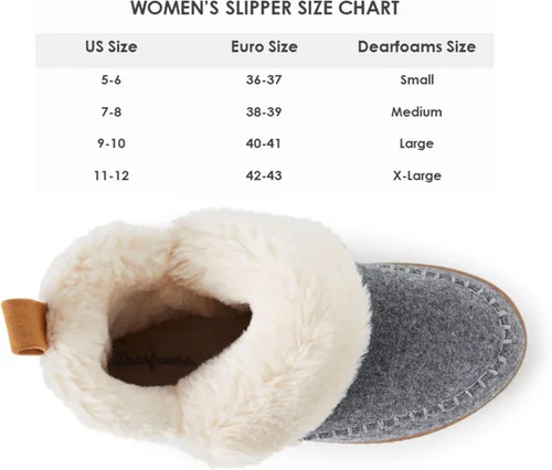 Miniatura 4 de Dearfoams Alpine Moritz - Pantuflas para mujer con soporte de arco para exteriores