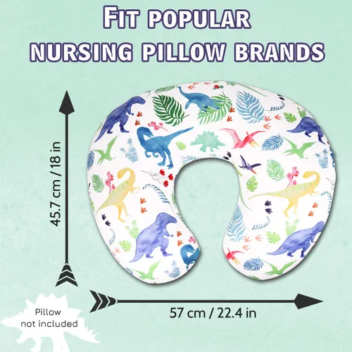 Miniatura 4 de Funda de almohada de lactancia de dinosaurio, funda de almohada de lactancia para bebés niños y niñas, funda de almohada de lactancia para recién