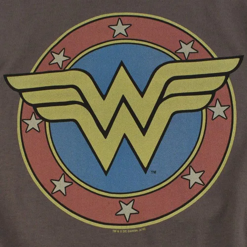 Miniatura 5 de Popfunk Sudadera clásica con capucha y calcomanías con logotipo de Wonder Woman