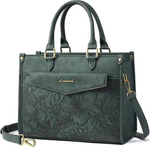 Miniatura 9 de LOVEVOOK Bolsos y carteras para mujer, cartera de moda tipo satchel, bolso cruzado de cuero sintético con asa superior para el hombro para damas