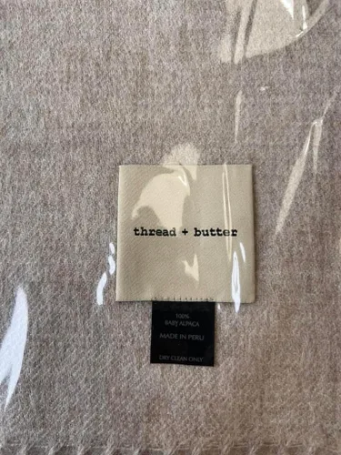 Miniatura 3 de thread + butter Bufanda de alpaca 100% bebé Lujo Suave Elegante Hipoalergénicocontemporáneo