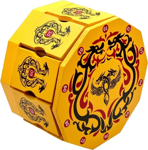 Miniatura 5 de Dragons Cave Safe Secret - Caja de rompecabezas con dinero y tarjetero de regalo en una caja de seguridad de madera IQ desafiante con compartimentos