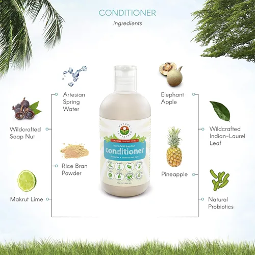Miniatura 3 de Nature Sustained Acondicionador orgánico – Acondicionador natural hipoalergénico, sin químicos, sin sulfatos para cabello seco o dañado, fórmula