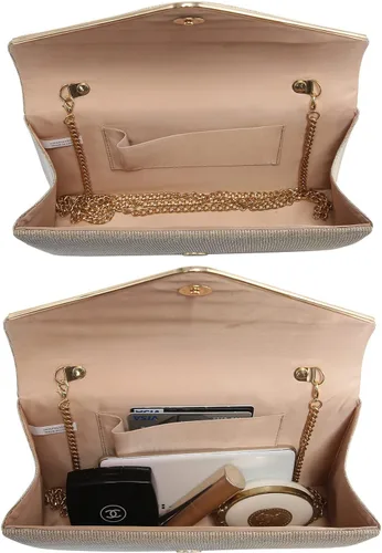 Miniatura 5 de Dasein Bolsos de mano brillantes para mujer, bolsos de noche, bolsos de boda, cóctel, graduación, fiesta, embragues
