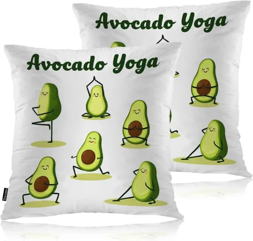 Miniatura 13 de Swono Juego de 2 fundas de almohada de 18 x 18 pulgadas, diseño floral abstracto, fundas de almohada decorativas para interiores y exteriores, sofá