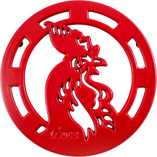 Lodge Fabricación de salvamanteles de gallo rojo de 8 ''/EC8RT43
