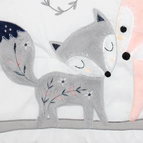 Miniatura 5 de Lambs & Ivy Forever Friends - Juego de ropa de cama de 4 piezas, color azul, rosa