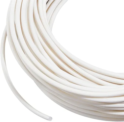 BENECREAT 32.81 yardas de PVC Welt Cord Piping, 0.197 in blanco poliéster tubería cordón para ganchillo, tejer, tejer o recortar en prendas, cojines