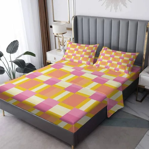 Miniatura 10 de Juego de sábanas abstractas tamaño individual, sábanas de microfibra suave y bolsillo profundo, sábanas y fundas de almohada estampadas sin arrugas