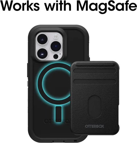 Miniatura 4 de OtterBox Funda para iPhone 14 Pro Max (solamente) Defender Series XT, color negro, sin pantalla, resistente, se ajusta a MagSafe, accesorio