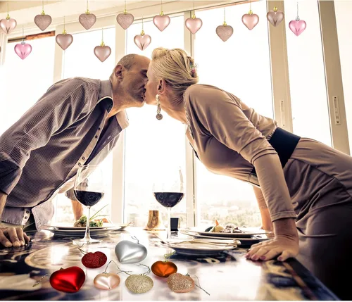 Miniatura 13 de Adornos de corazón para el día de San Valentín: 3 adornos con forma de corazón para árbol de Navidad y para colgar como decoración en el día de San