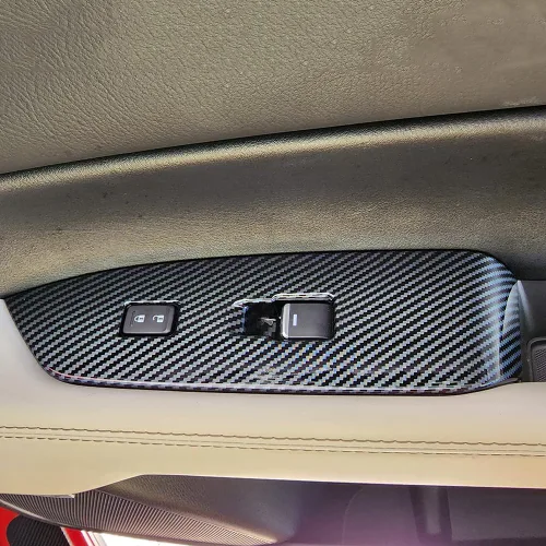 Miniatura 2 de AOKIO Cubierta del Panel del Interruptor de Ventana de Puerta Interior Moldura del Botón de Control de Cerradura de Puerta para Accesorios Mazda CX5