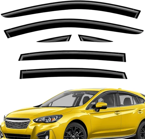 Miniatura 23 de Deflectores de ventana extra duraderos, viseras de ventana con cinta adhesiva, protectores de lluvia para Mazda CX-5 2017-2026, viseras solares