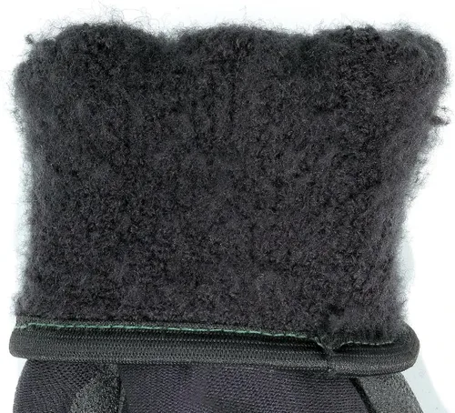 Miniatura 4 de Guante Memphis N9690S Ninja Ice calibre 15 de nylon negro para clima frío, interior de rizo acrílico, palma y dedos de HPT, pequeño, 1 par