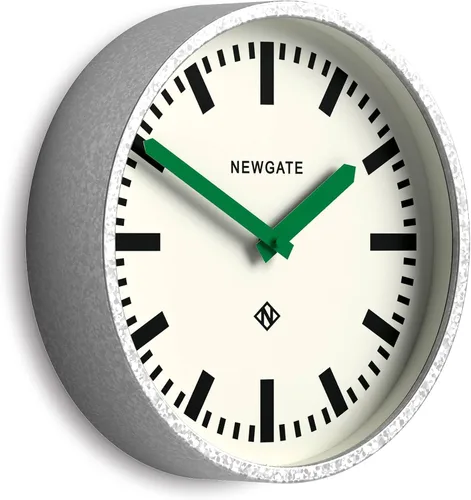 Miniatura 10 de NEWGATE® Reloj de pared para equipaje Reloj de estación de metal retro moderno 11.8 in Caja de metal galvanizado profundo con manecillas