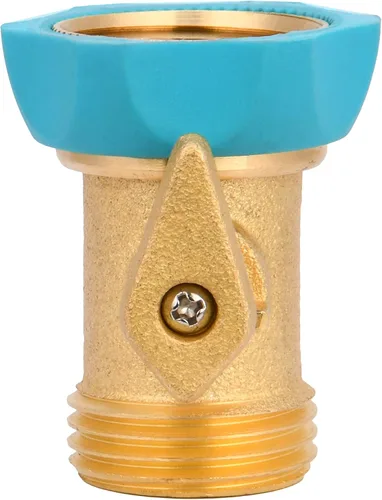 Miniatura 3 de Aqua Joe AJ-IHE-2PK Serie indestructible Válvula de cierre de manguera de servicio pesado, construcción de latón, paquete de 2