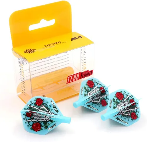 Miniatura 5 de CUESOUL TERO AK4 Plumas para dardos Forma estándar/Forma escudo/Forma diamante Forma estándar-águila azul